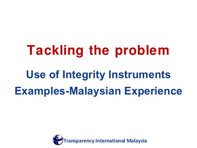 Transparency International Malaysia Business Integrity Programme