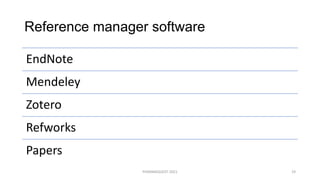 Software for reference management | PDF | Technology & Computing