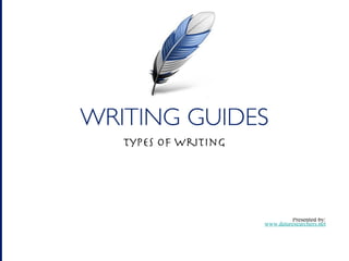 Writing Guide: 6 Most Popular Types of Writing
