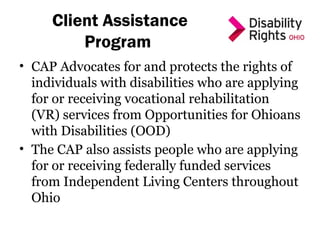 Comprehensive Advocacy for Children with Disabilities in Ohio | PPTX