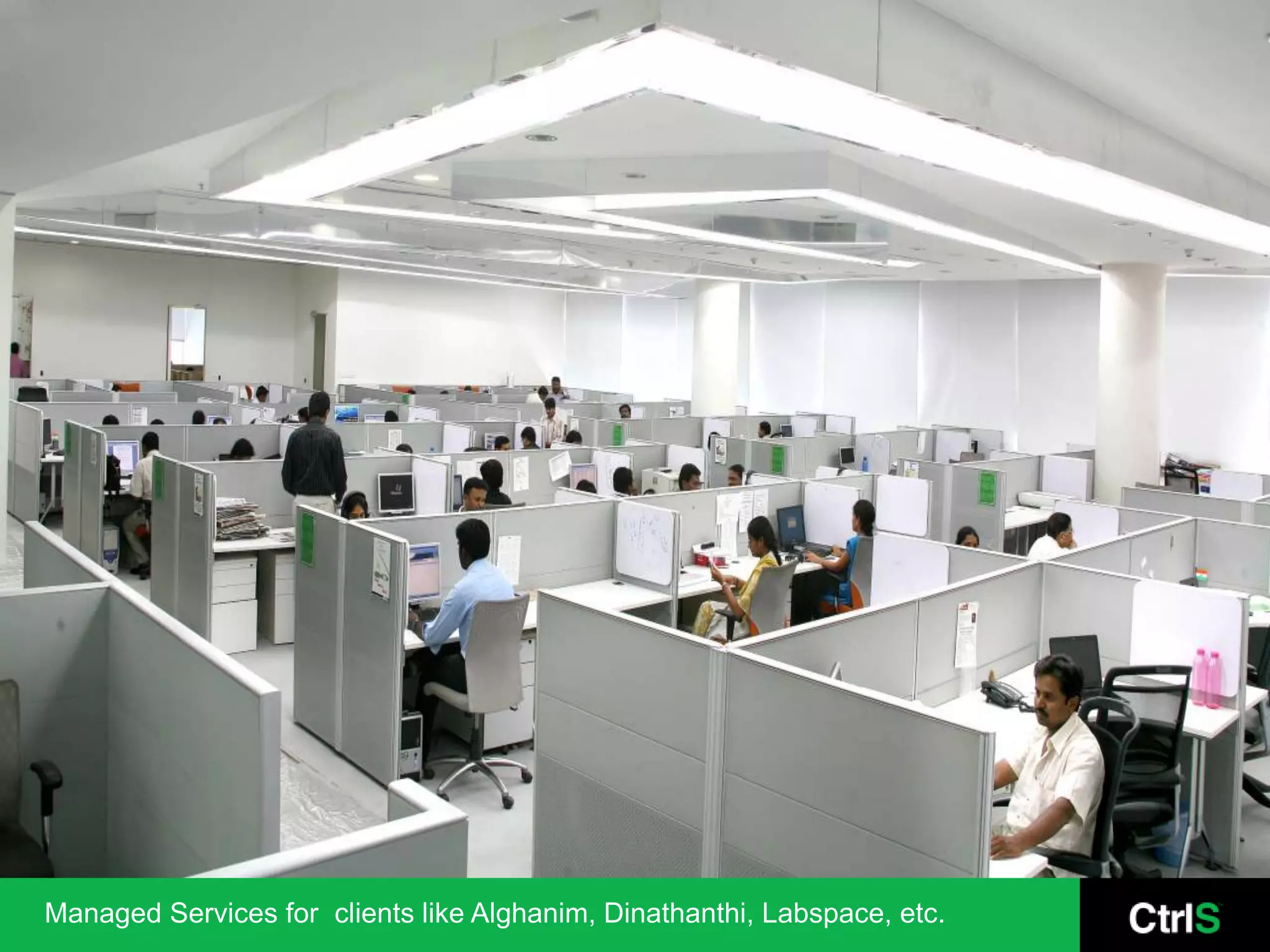 Managed Services for  clients like Alghanim, Dinathanthi, Labspace, etc.