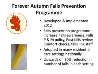 Bone Health, Falls Prevention and Falls Reduction Strategies - AIGNA ...