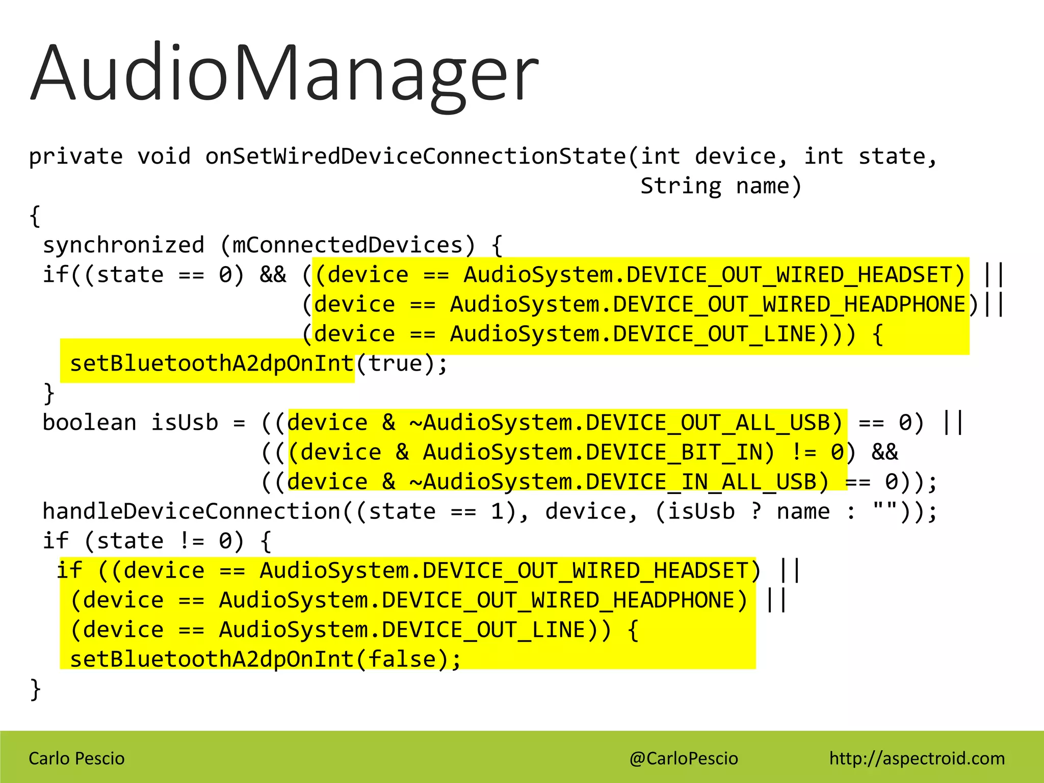Evolving the Android Core with Aspects | PPTX