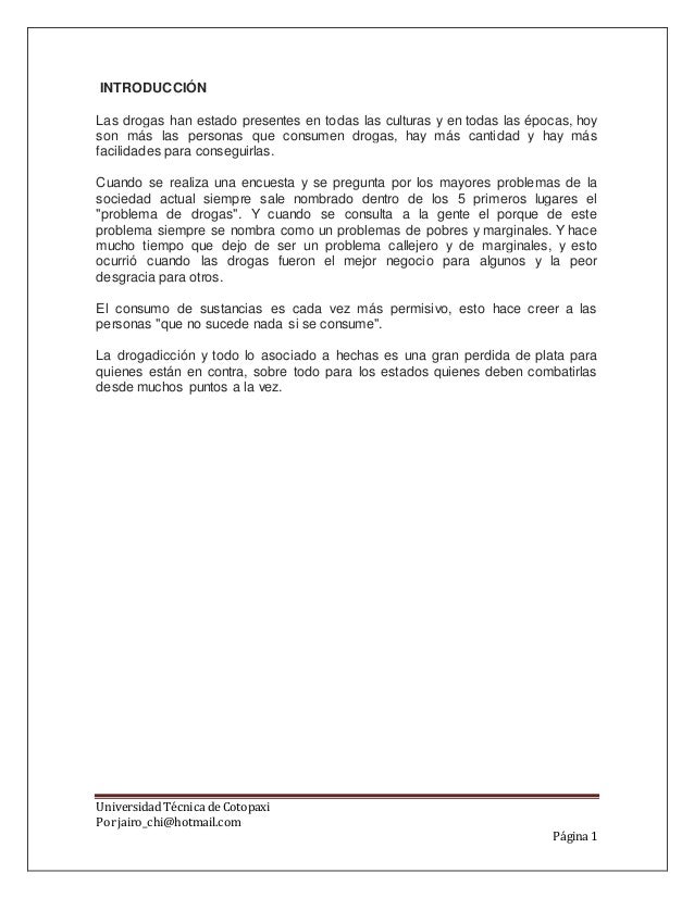 Puntos De Vista Sobre Las Drogas