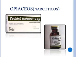 OPIACEOS(NARCÓTICOS)
 