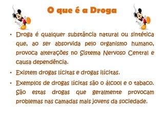 Tipos de drogas e seus efeitos