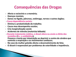 Vários tipos existentes de drogas………………………………………………………….4