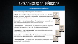 ANTAGONISTAS COLINÉRGICOS
 