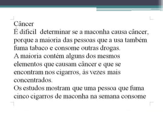 DROGAS E SUAS CONSEQUÊNCIAS-SLIDE