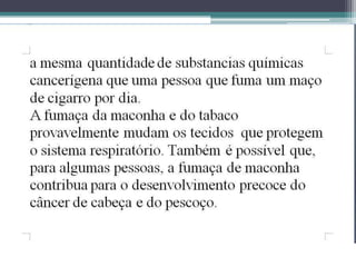 DROGAS E SUAS CONSEQUÊNCIAS-SLIDE