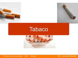 Problemas en la comunidad NM3 Biología
Tabaco
 
