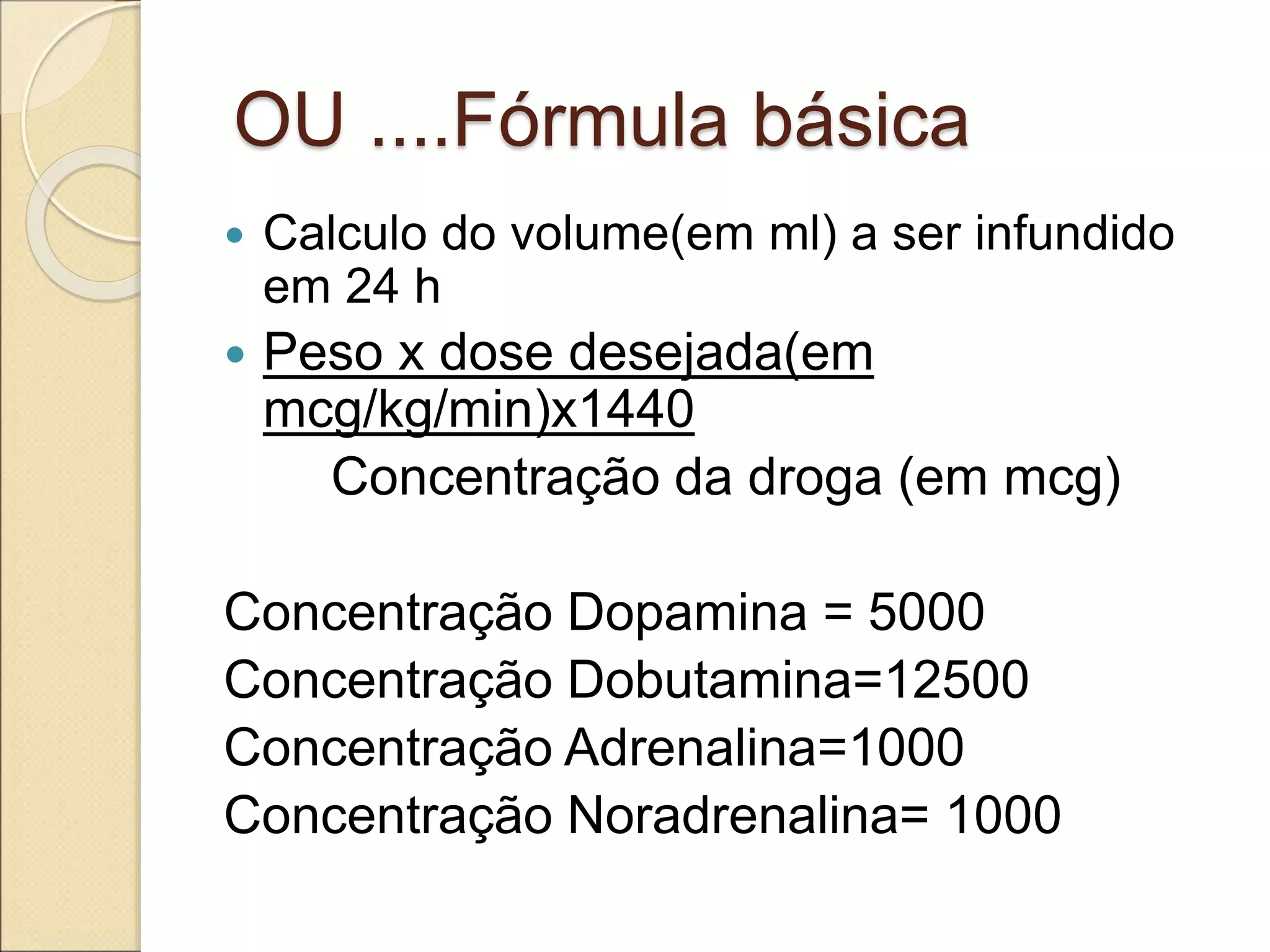 Drogas vasoativas | PPT | Pharmaceutical Drugs | Medical Health