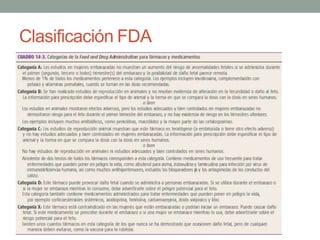 Clasificación FDA
 