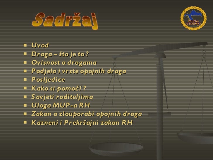 upoznavanje s drogama