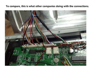 To compare, this is what other companies doing with the connections.
 