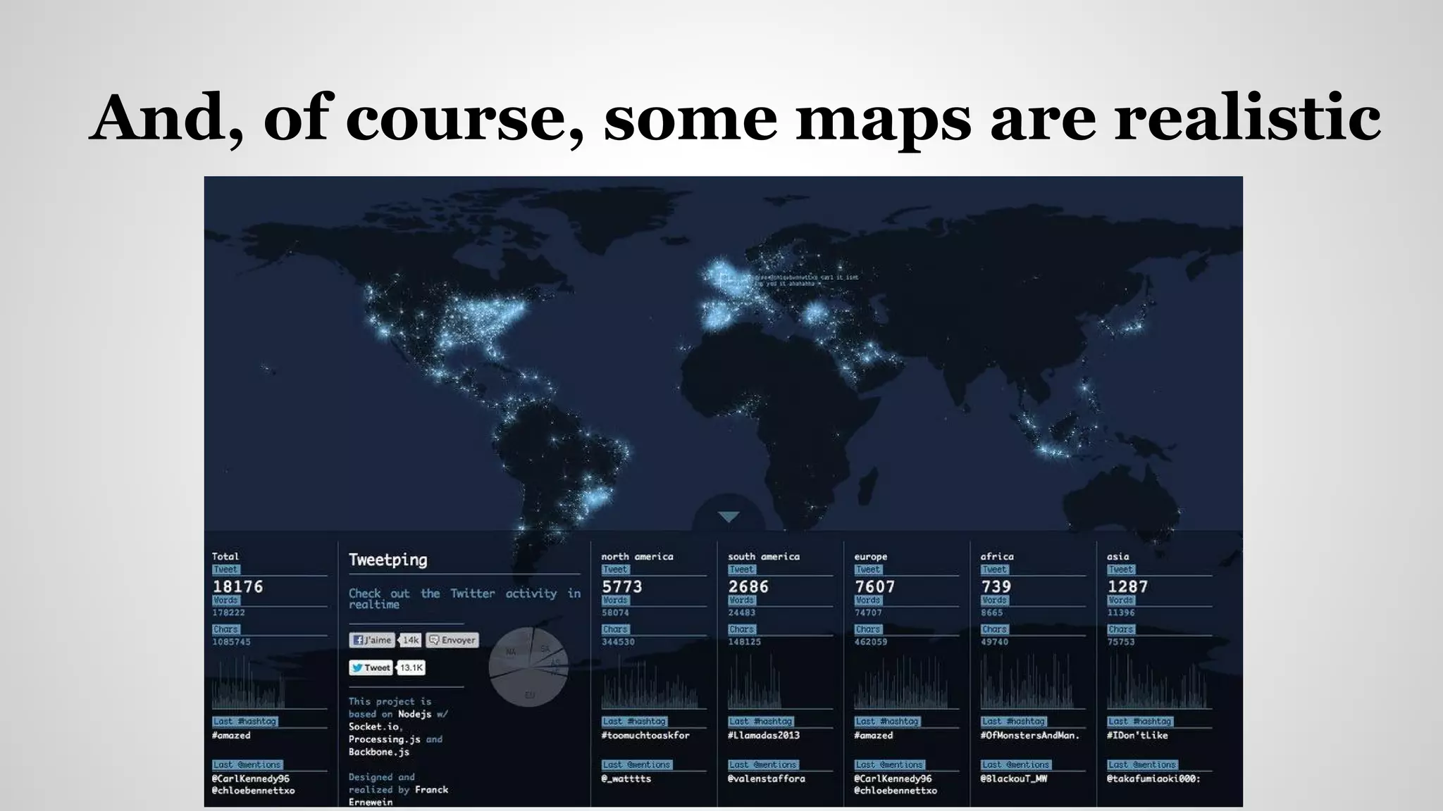 And, of course, some maps are realistic
 