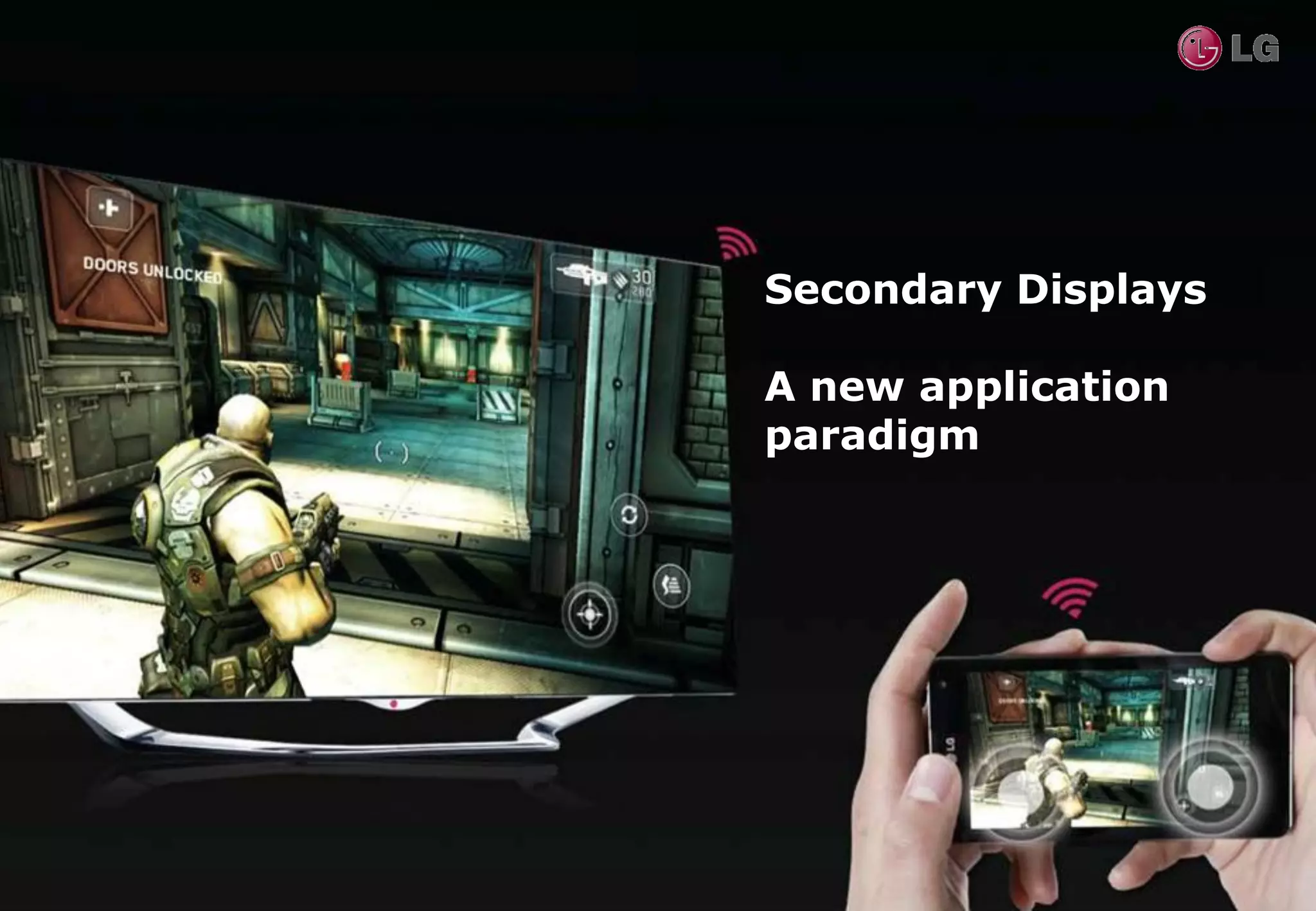 Secondary Displays

A new application
paradigm
 