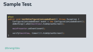 Sample Test
@brwngrldev
 