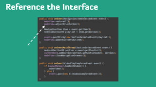 Reference the Interface
 