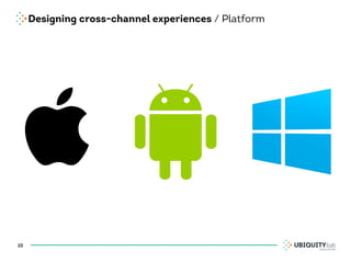 Designing cross-channel experiences / Platform
10
 
