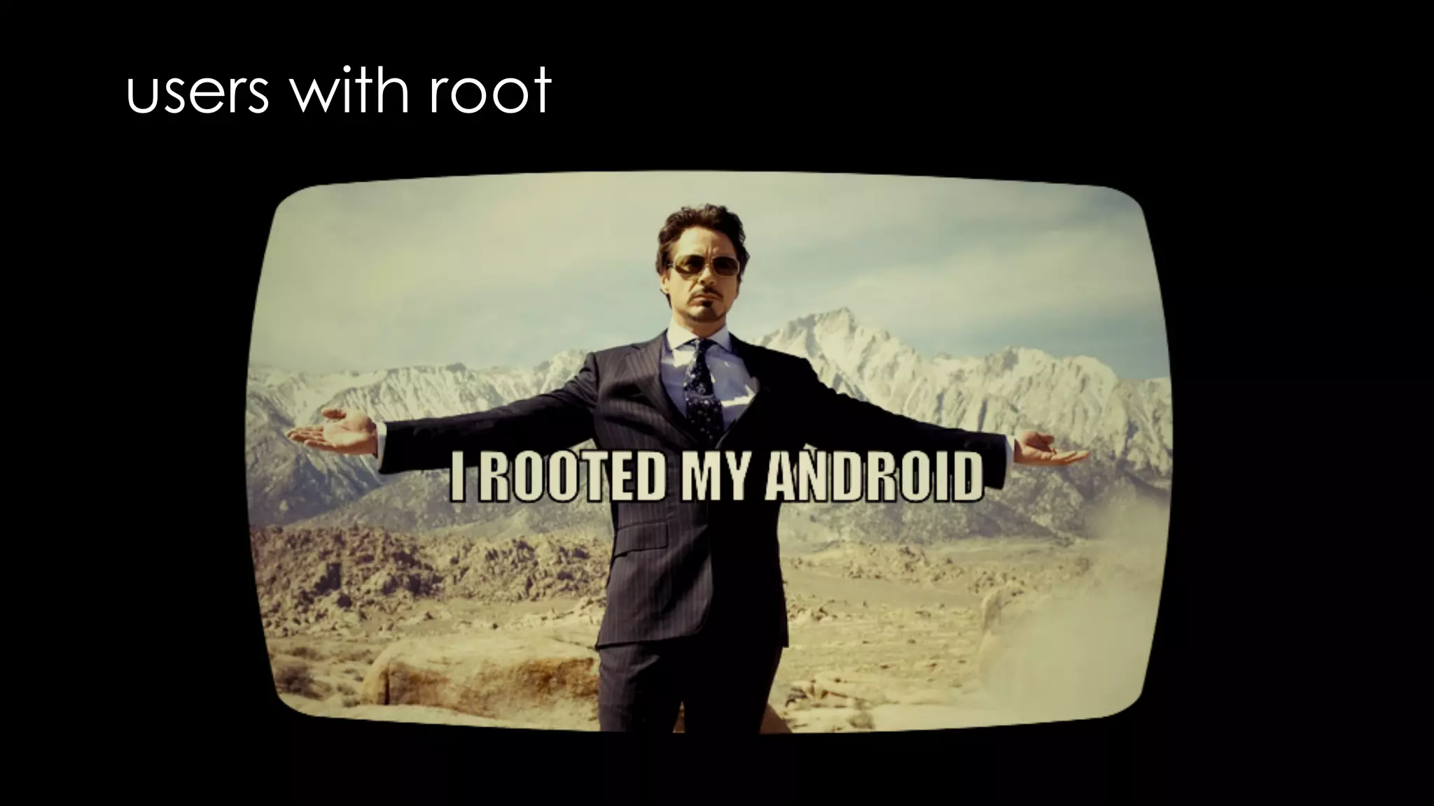 users with root
 