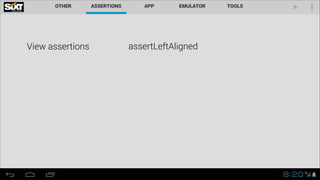 View assertions assertLeftAligned
 