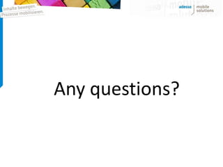 Any questions?
 