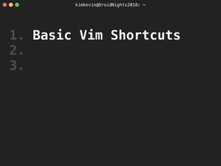 How to use vim in Android Studio, Useful customization IdeaVim | PDF