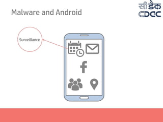 Malware and Android
Surveillance
 