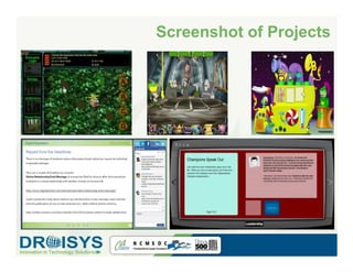 Screenshot of Projects
 