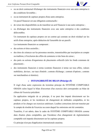 DROIT COMPTABLE OHADA