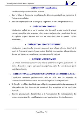 DROIT COMPTABLE OHADA