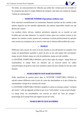 DROIT COMPTABLE OHADA