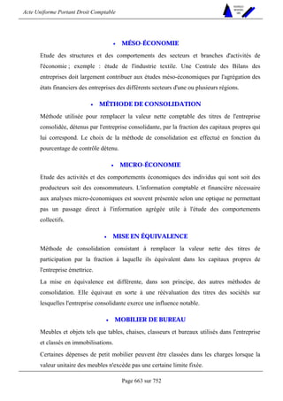 DROIT COMPTABLE OHADA