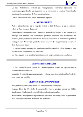 DROIT COMPTABLE OHADA