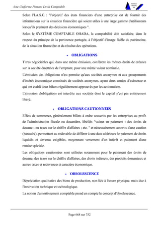 DROIT COMPTABLE OHADA