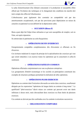 DROIT COMPTABLE OHADA