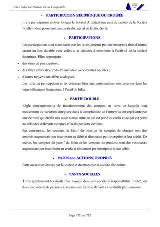 DROIT COMPTABLE OHADA