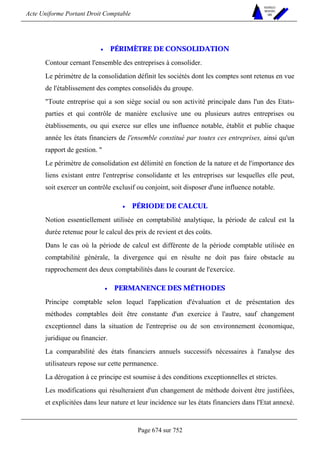 DROIT COMPTABLE OHADA