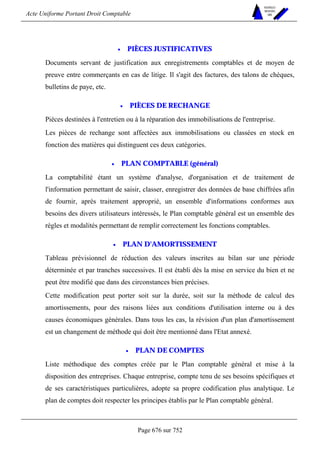 DROIT COMPTABLE OHADA