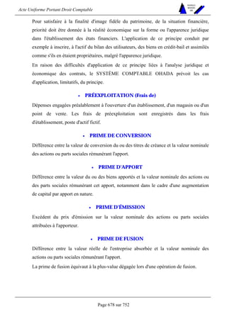 DROIT COMPTABLE OHADA