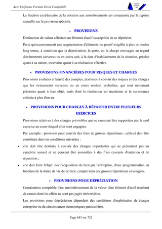 DROIT COMPTABLE OHADA