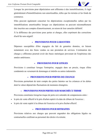 DROIT COMPTABLE OHADA