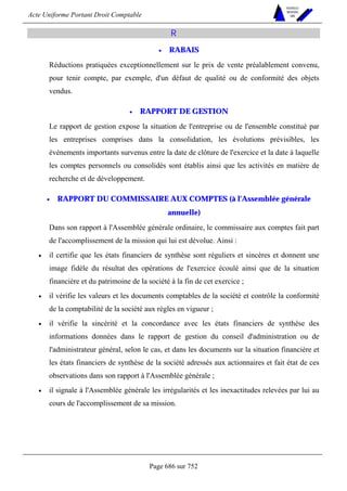 DROIT COMPTABLE OHADA