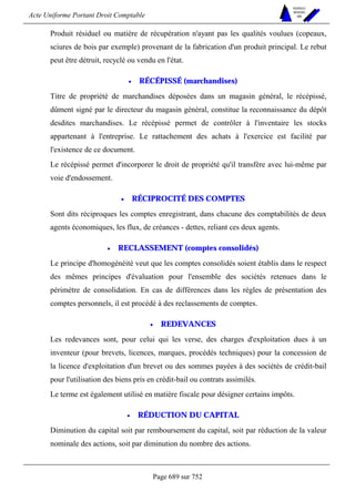 DROIT COMPTABLE OHADA