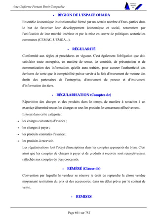 DROIT COMPTABLE OHADA