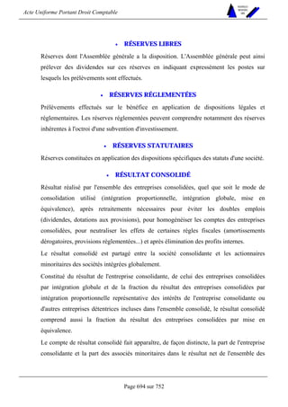 DROIT COMPTABLE OHADA