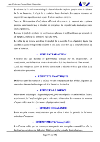 DROIT COMPTABLE OHADA