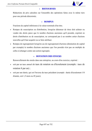 DROIT COMPTABLE OHADA