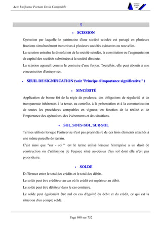 DROIT COMPTABLE OHADA